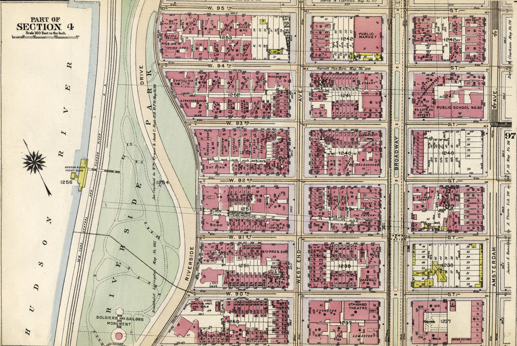 Detail of Part of Section 4: New York by Anonymous