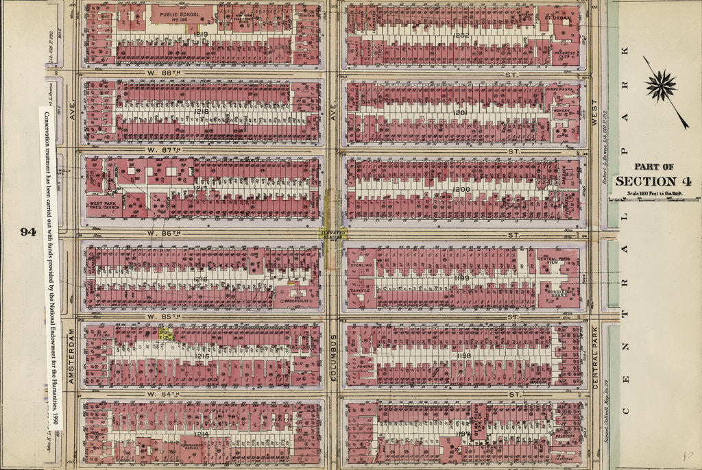 Detail of Part of Section 4: New York by Anonymous