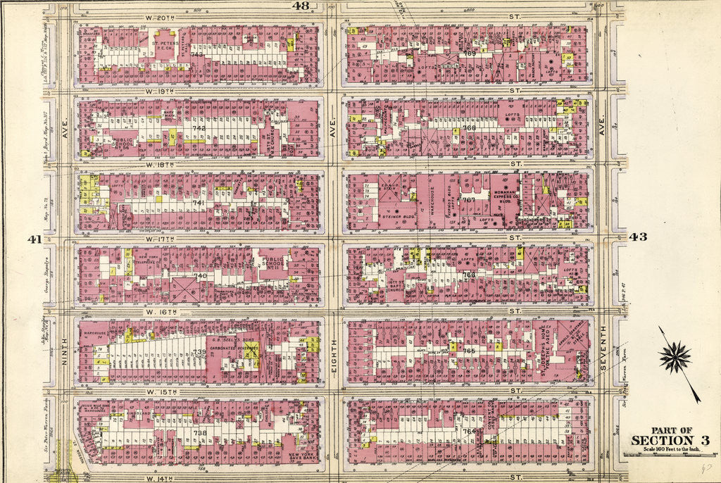 Detail of Part of Section: New York by Anonymous