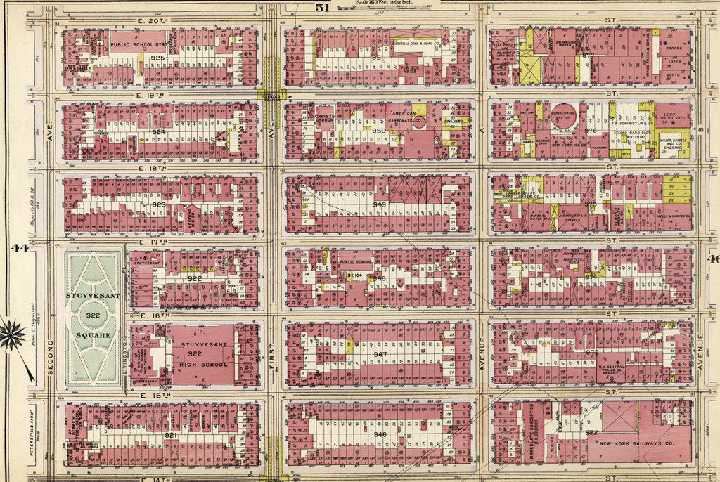 Detail of Part of Section 3: New York by Anonymous