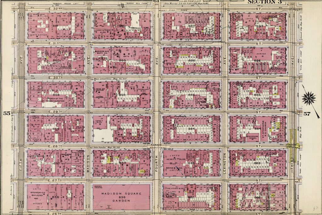 Detail of Part of Section 3: New York by Anonymous