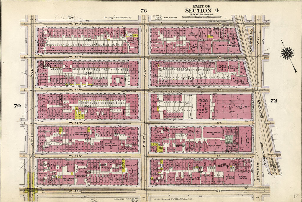 Detail of Part of Section 4: New York by Anonymous