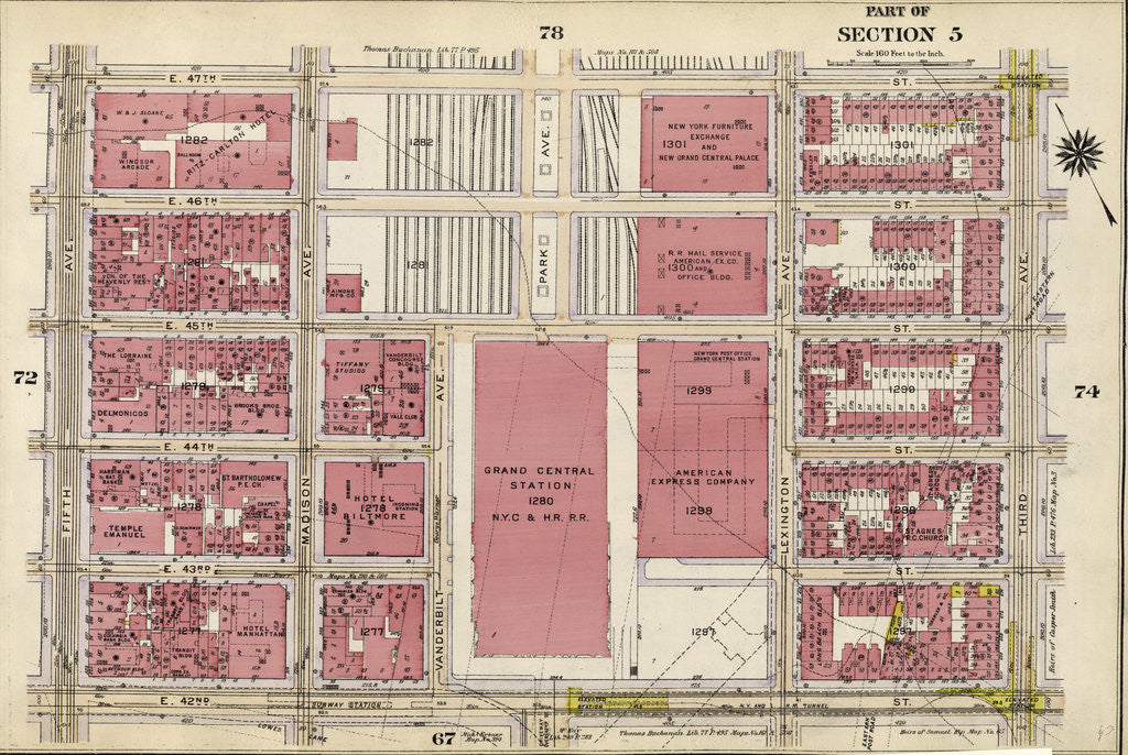 Detail of Part of Section 5: New York by Anonymous