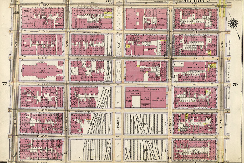 Detail of Part of Section 5: New York by Anonymous