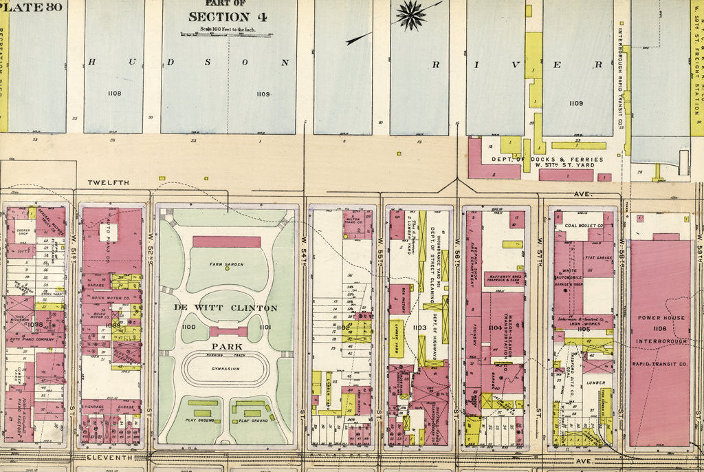 Detail of Part of Section 4: New York by Anonymous