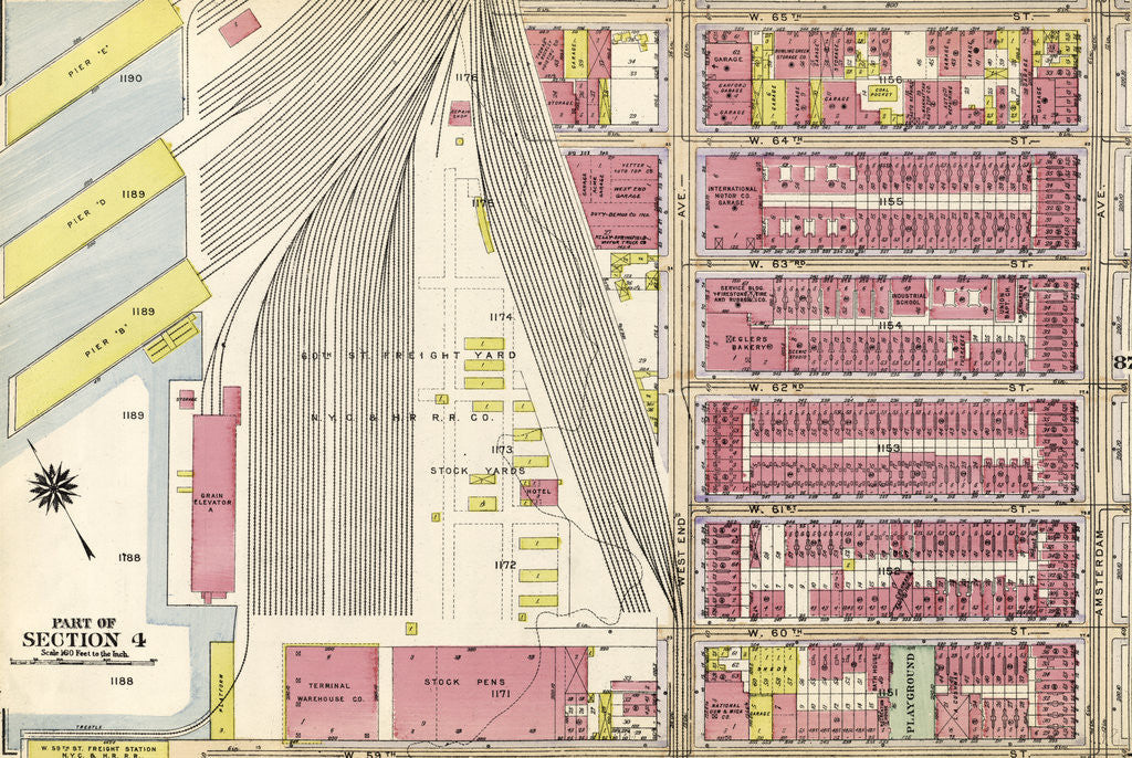 Detail of Part of Section 4: New York by Anonymous