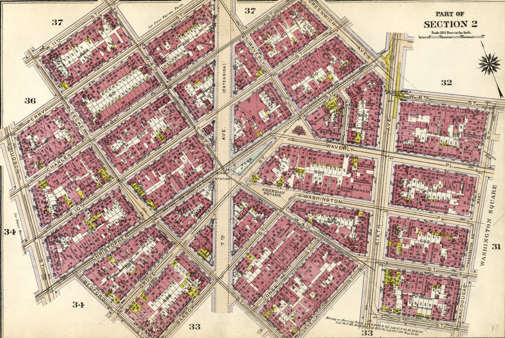 Detail of Part of Section 2: New York by Anonymous