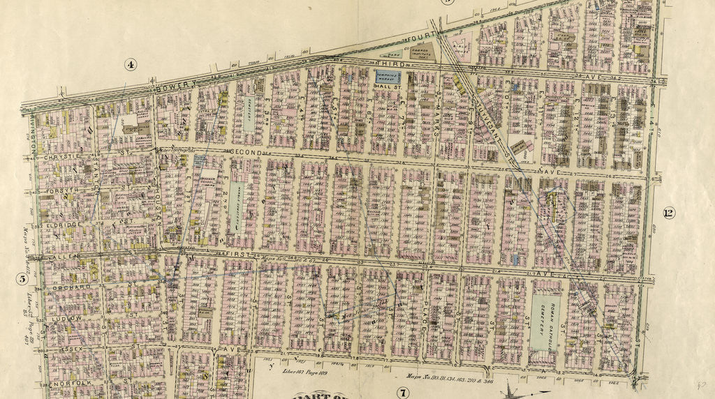 Detail of Part of Ward 17, New York City by Anonymous