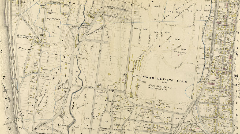 Detail of Bounded by .....N. Third Avenue, 161st Street, Jerome Avenue, Harlem River and Depot Place, New York by Anonymous