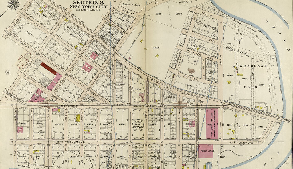 Detail of Part of Section 8: New York City by Anonymous