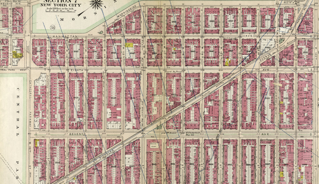 Detail of Part of Section 7: New York City by Anonymous