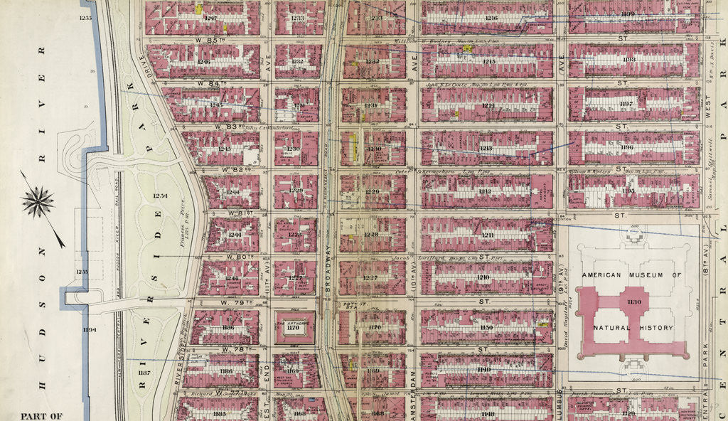 Detail of Part of Section 4: New York City by Anonymous