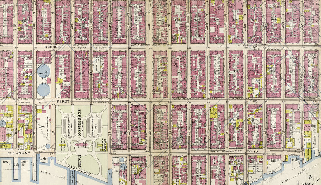 Detail of Part of Section 6: New York City by Anonymous