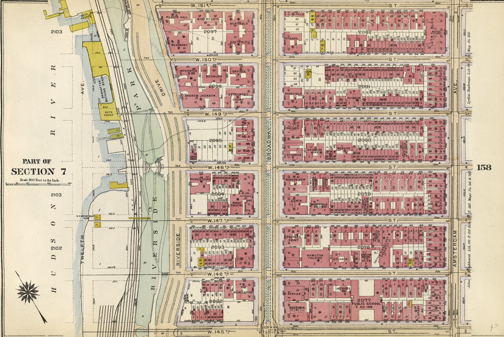 Detail of Part of Section 7: New York by Anonymous