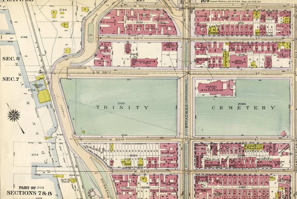 Detail of Part of Sections 7 & 8: New York by Anonymous