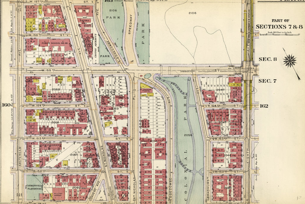 Detail of Part of Sections 7 & 8: New York by Anonymous