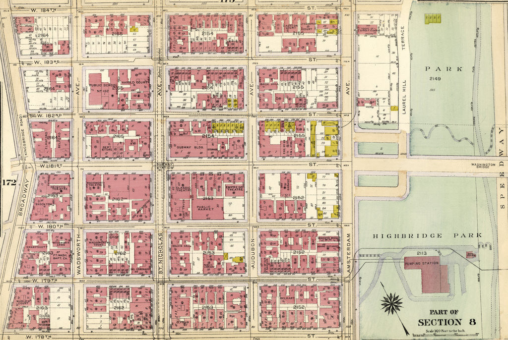 Detail of Part of Section 8: New York by Anonymous