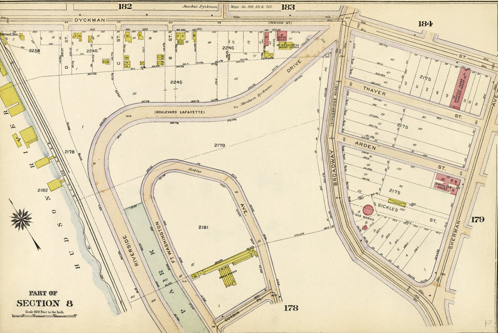 Detail of Part of Section 8: New York by Anonymous