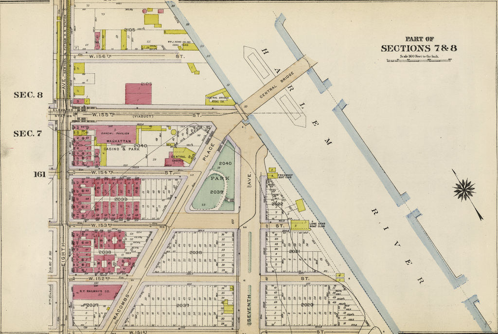 Detail of Part of Sections 7 & 8: New York by Anonymous