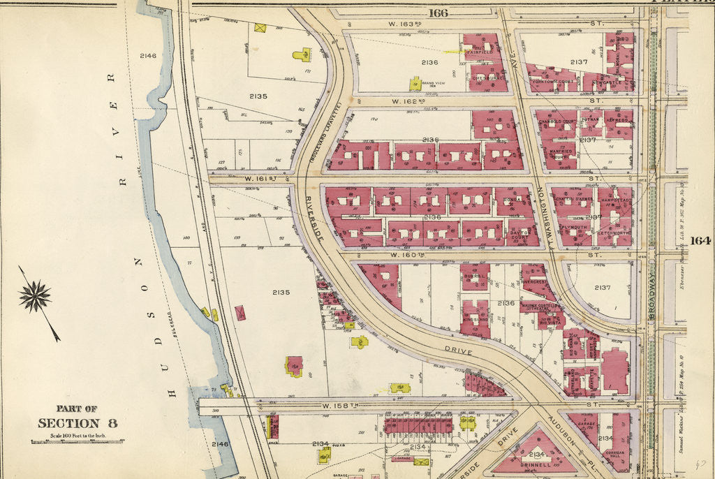 Detail of Part of Section 8: New York by Anonymous