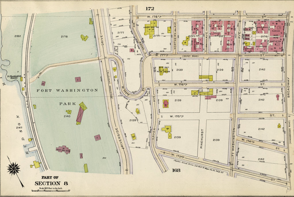 Detail of Part of Section 8: New York by Anonymous