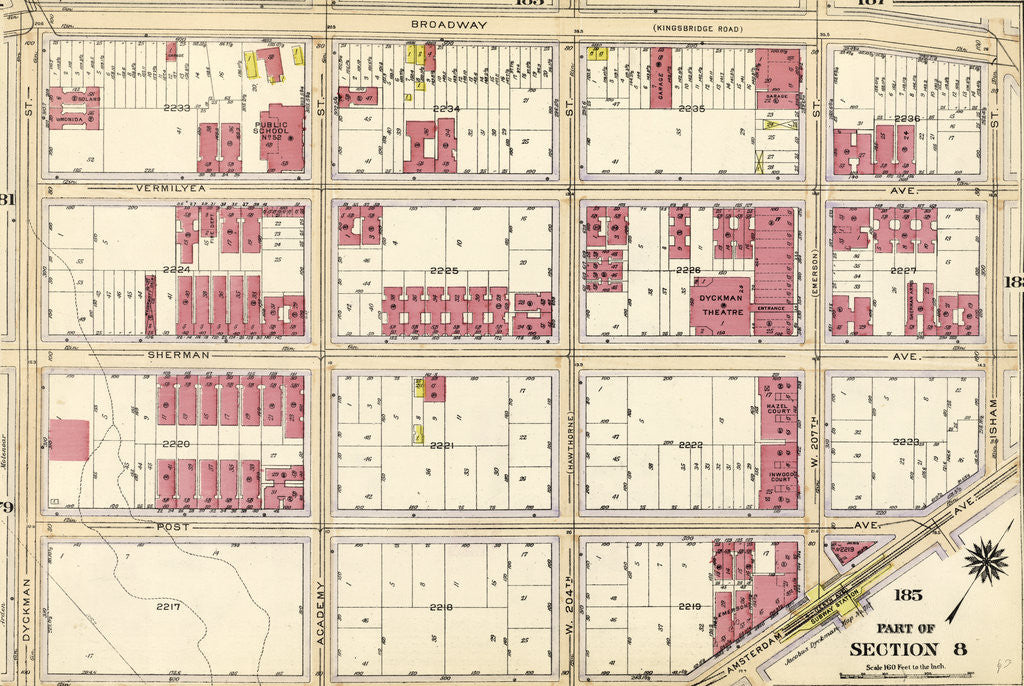 Detail of Part of Section 8: New York by Anonymous