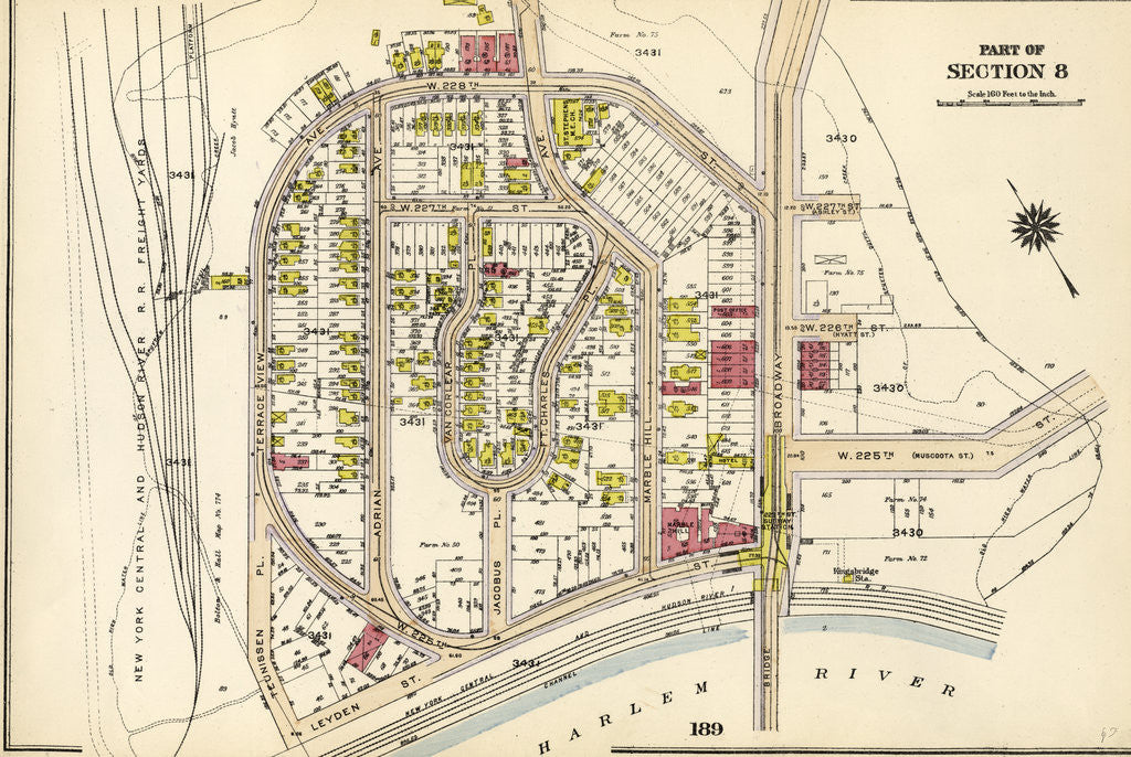 Detail of Part of Section 8: New York by Anonymous