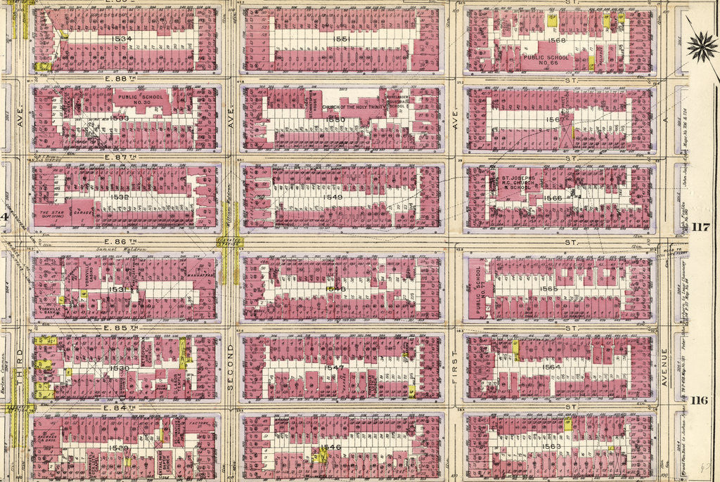 Detail of Part of Section 5: New York by Anonymous