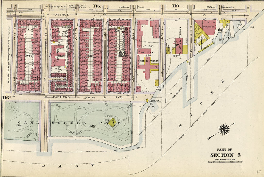 Detail of Part of Section 5: New York by Anonymous