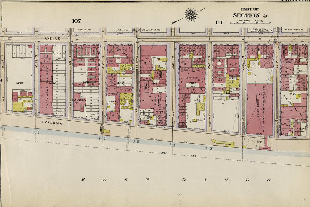 Detail of Part of Section 5: New York by Anonymous