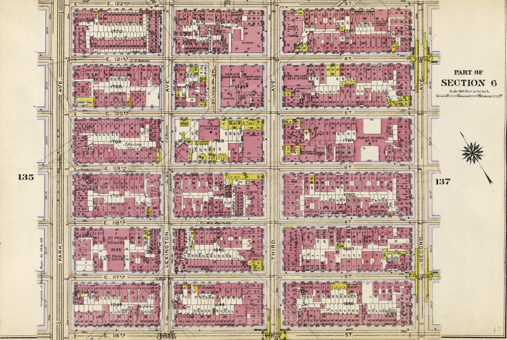 Detail of Part of Section 6: New York by Anonymous