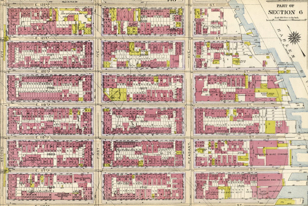 Detail of Part of Section 6: New York by Anonymous