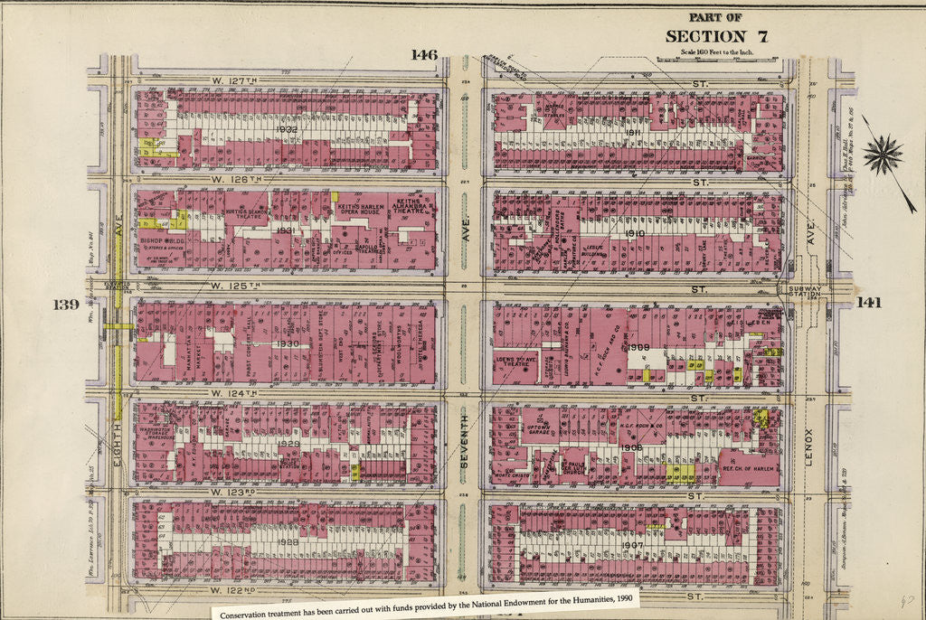 Detail of Part of Section 7: New York by Anonymous