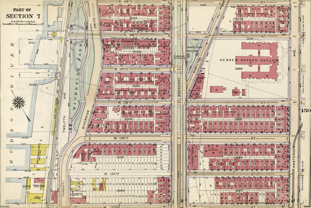 Detail of Part of Section 7: New York by Anonymous