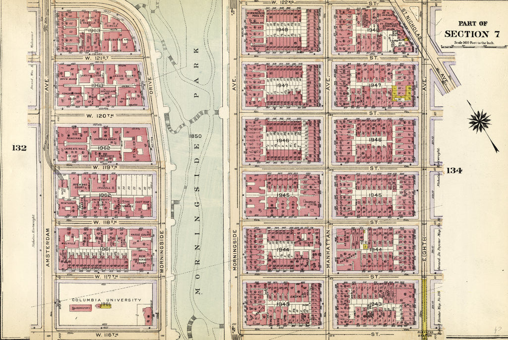 Detail of Part of Section 7: New York by Anonymous