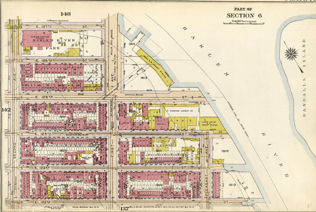 Detail of Part of Section 6: New York by Anonymous