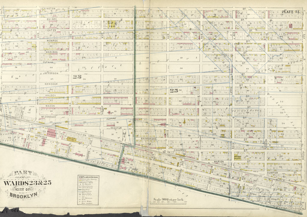 Detail of Part of Wards 23 & 25. City of Brooklyn, New York by Anonymous