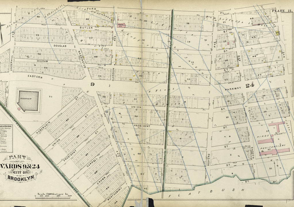 Detail of Part of Wards 9 & 24. City of Brooklyn, New York by Anonymous