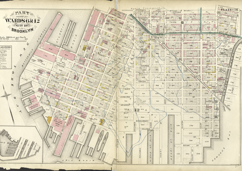 Detail of Part of Wards 6 & 12. City of Brooklyn, New York by Anonymous