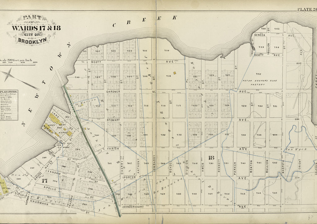 Detail of Part of Wards 17 & 18. City of Brooklyn, New York by Anonymous