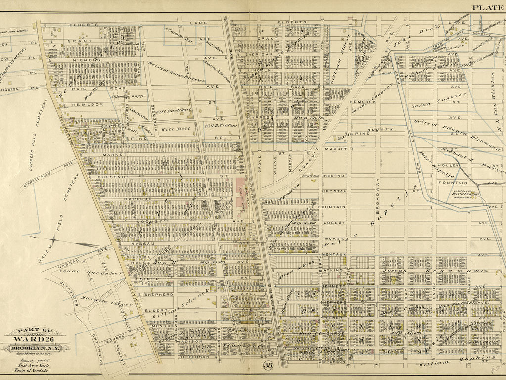 Detail of Part of Ward 26. Brooklyn, N.Y by Anonymous