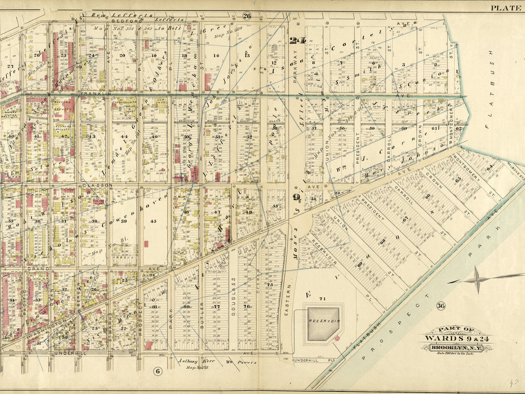 Detail of Part of Wards 9 & 24. Brooklyn, N.Y by Anonymous