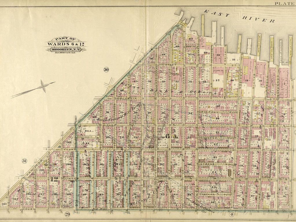 Detail of Part of Wards 6 & 12. Brooklyn, N.Y by Anonymous