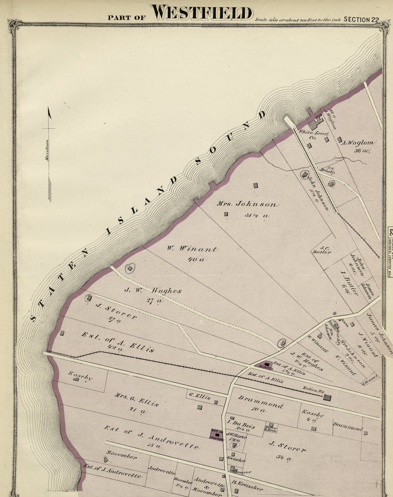Detail of Part of Westfield, New York by Anonymous