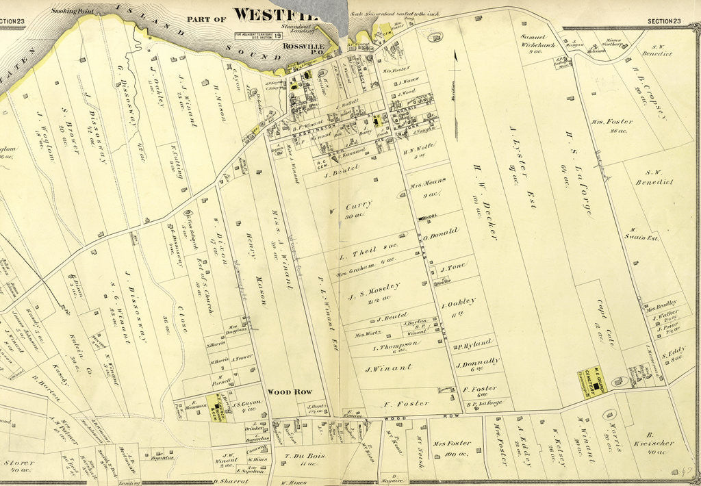 Detail of Section 23. Staten Island, 1874, New York by Anonymous