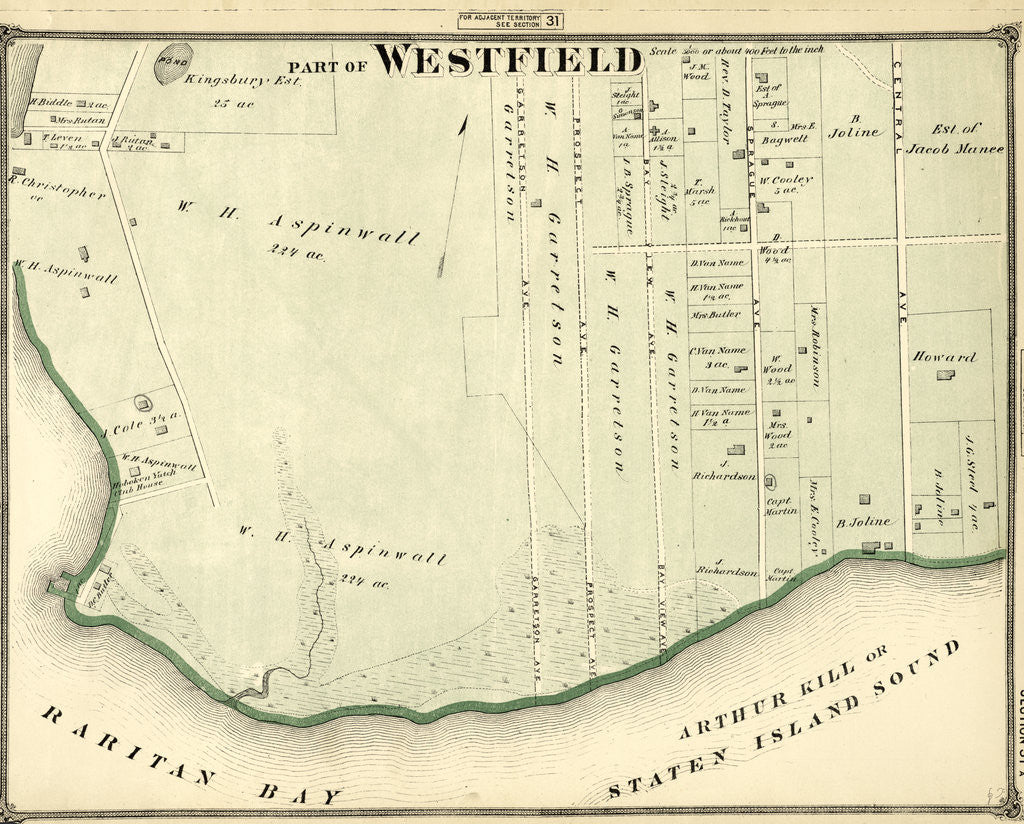 Detail of Part of Westfield, New York by Anonymous