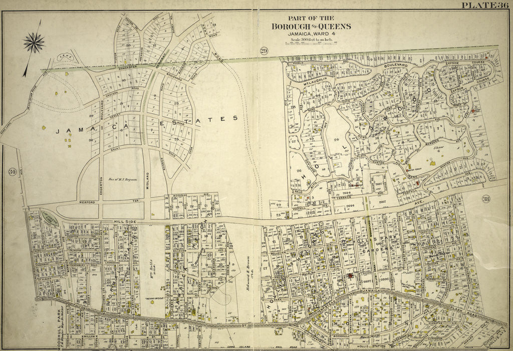 Detail of Part of the Borough of Queens, Jamaica, Ward 4, New York by Anonymous