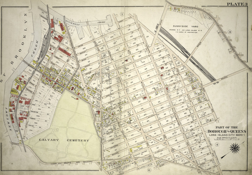Detail of Part of the Borough of Queens, Long Island City, Ward 1, New York by Anonymous