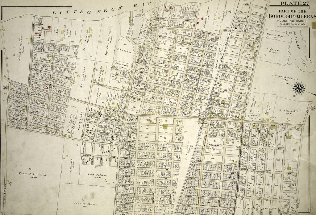 Detail of Part of the Borough of Queens, Flushing, Ward 3, New York by Anonymous