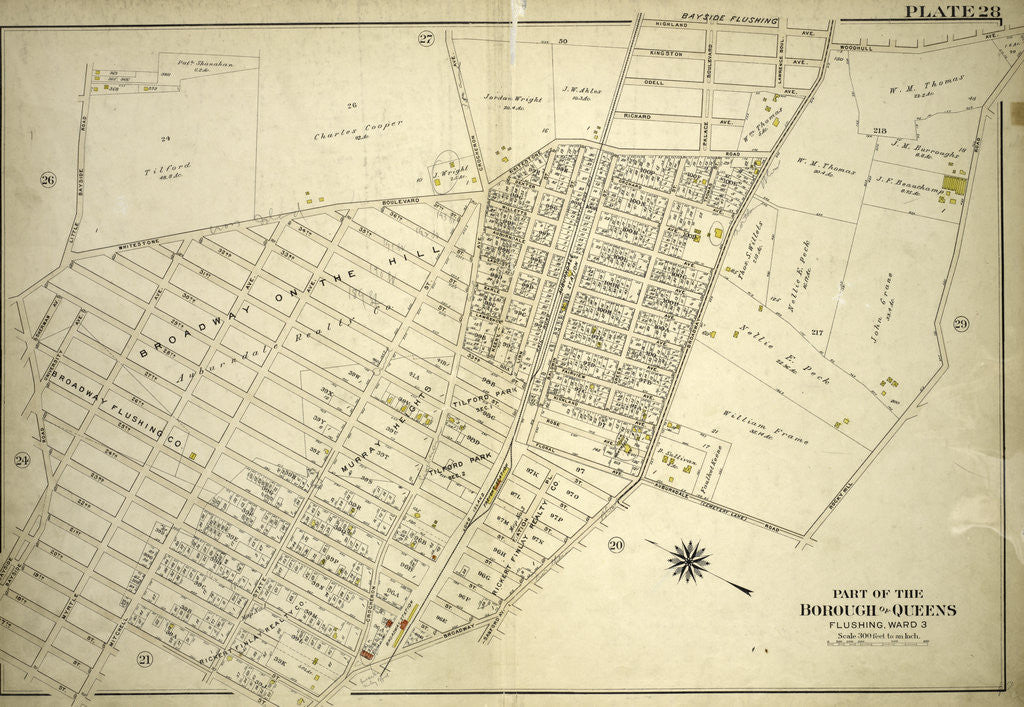 Detail of Part of the Borough of Queens, Flushing, Ward 3, New York by Anonymous